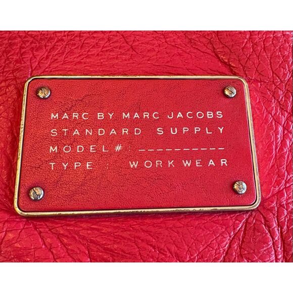 MARC by MARC JACOBS - "Too Hot to Handle" Red Leather Hobo  Shoulder/Crossbody🔥 - Picture 7 of 15